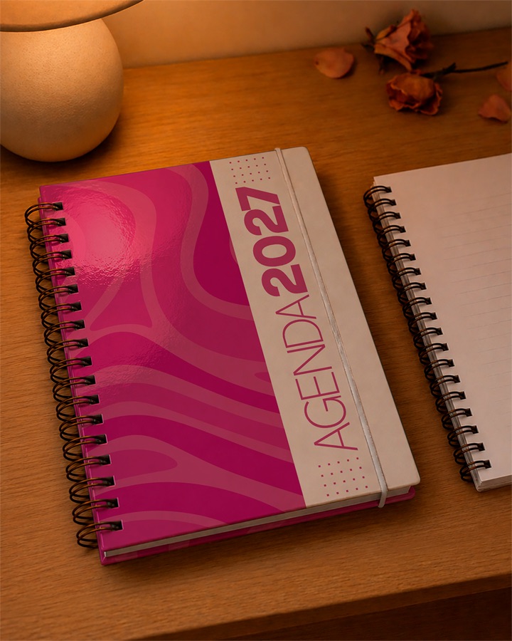 Agenda 2027 linha Estilo, rosa